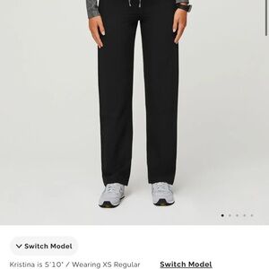 Figs Black Livingston S Talk Straight Leg Scrubs